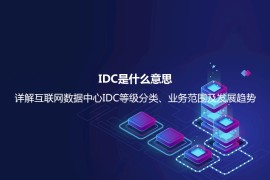 IDC是什么意思？详解互联网数据中心IDC等级分类、业务范围及发展趋势