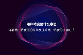 用户粘度是什么意思？详解用户粘度低的原因及提升用户粘度的正确方法