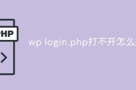 wp login.php打不开怎么办