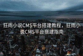 狂雨小说CMS平台搭建教程，狂雨小说CMS平台搭建指南
