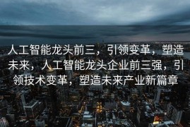 人工智能龙头前三，引领变革，塑造未来，人工智能龙头企业前三强，引领技术变革，塑造未来产业新篇章