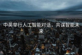 中英举行人工智能对话，共谋智能未来