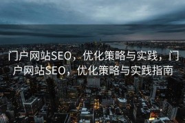 门户网站SEO，优化策略与实践，门户网站SEO，优化策略与实践指南