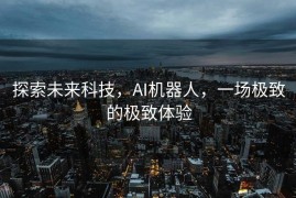 探索未来科技，AI机器人，一场极致的极致体验