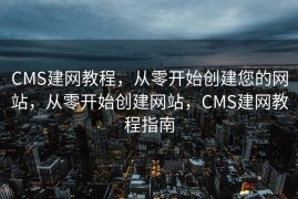 CMS建网教程，从零开始创建您的网站，从零开始创建网站，CMS建网教程指南