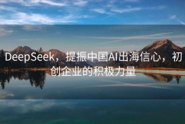 DeepSeek，提振中国AI出海信心，初创企业的积极力量