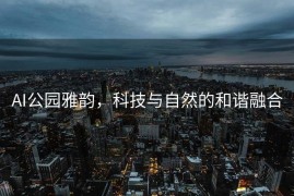 AI公园雅韵，科技与自然的和谐融合