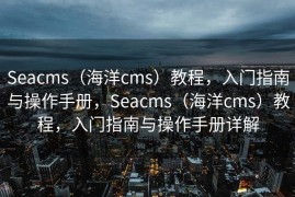 Seacms（海洋cms）教程，入门指南与操作手册，Seacms（海洋cms）教程，入门指南与操作手册详解
