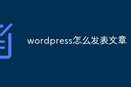 wordpress怎么发表文章