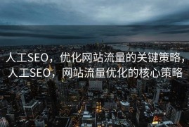 人工SEO，优化网站流量的关键策略，人工SEO，网站流量优化的核心策略