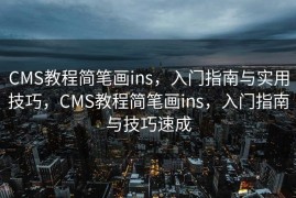 CMS教程简笔画ins，入门指南与实用技巧，CMS教程简笔画ins，入门指南与技巧速成