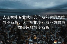 人工智能专业就业方向及前景的思维导图解析，人工智能专业就业方向与前景思维导图解析