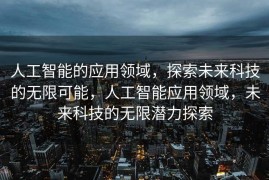 人工智能的应用领域，探索未来科技的无限可能，人工智能应用领域，未来科技的无限潜力探索