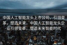 中国人工智能龙头上市公司，引领变革，塑造未来，中国人工智能龙头企业引领变革，塑造未来智能时代