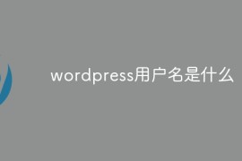 wordpress用户名是什么