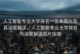 人工智能专业大学排名一览表图片及其深度解读，人工智能专业大学排名与深度解读图片指南