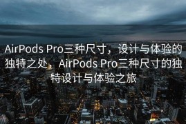 AirPods Pro三种尺寸，设计与体验的独特之处，AirPods Pro三种尺寸的独特设计与体验之旅