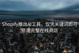 Shopify推出AI工具，仅凭关键词即可搭建完整在线商店