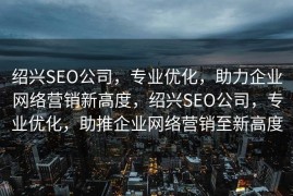 绍兴SEO公司，专业优化，助力企业网络营销新高度，绍兴SEO公司，专业优化，助推企业网络营销至新高度
