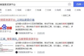 百度SEO：搜索基础展现解读-2025最新seo资料