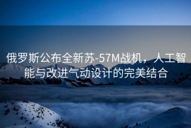 俄罗斯公布全新苏-57M战机，人工智能与改进气动设计的完美结合