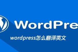 wordpress怎么翻译英文