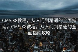 CMS X8教程，从入门到精通的全面指南，CMS X8教程，从入门到精通的全面指南攻略