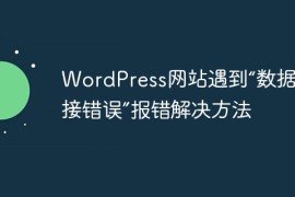 WordPress网站遇到“数据库连接错误”报错解决方法