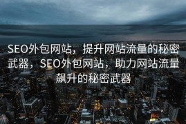 SEO外包网站，提升网站流量的秘密武器，SEO外包网站，助力网站流量飙升的秘密武器