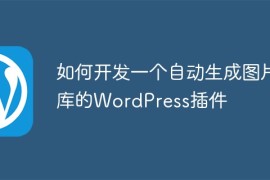 如何开发一个自动生成图片库的WordPress插件