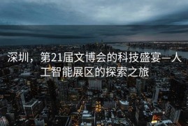 深圳，第21届文博会的科技盛宴—人工智能展区的探索之旅