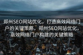 郑州SEO网站优化，打造高效网络门户的关键策略，郑州SEO网站优化，高效网络门户构建的关键策略