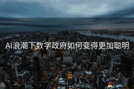 AI浪潮下数字政府如何变得更加聪明