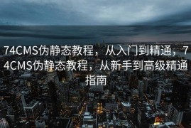 74CMS伪静态教程，从入门到精通，74CMS伪静态教程，从新手到高级精通指南