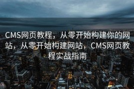 CMS网页教程，从零开始构建你的网站，从零开始构建网站，CMS网页教程实战指南