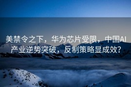 美禁令之下，华为芯片受限，中国AI产业逆势突破，反制策略显成效？
