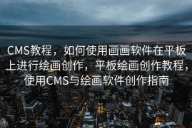 CMS教程，如何使用画画软件在平板上进行绘画创作，平板绘画创作教程，使用CMS与绘画软件创作指南