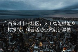 广西贺州市平桂区，人工智能赋能乡村振兴，科普活动点燃创新激情