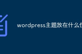 wordpress主题放在什么位置
