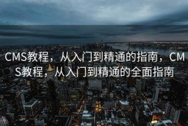 CMS教程，从入门到精通的指南，CMS教程，从入门到精通的全面指南