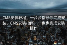 CMS安装教程，一步步指导你完成安装，CMS安装指南，一步步完成安装操作