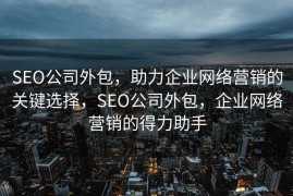 SEO公司外包，助力企业网络营销的关键选择，SEO公司外包，企业网络营销的得力助手