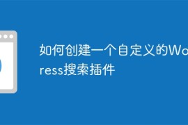 如何创建一个自定义的WordPress搜索插件