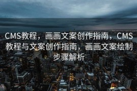 CMS教程，画画文案创作指南，CMS教程与文案创作指南，画画文案绘制步骤解析