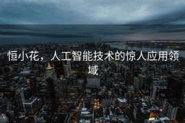 恒小花，人工智能技术的惊人应用领域