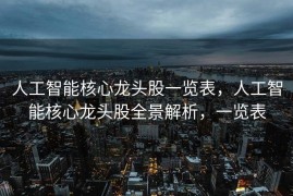 人工智能核心龙头股一览表，人工智能核心龙头股全景解析，一览表