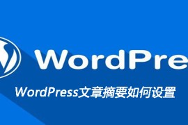 WordPress文章摘要如何设置