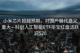 小米芯片超越预期，对国产替代意义重大—科创人工智能ETF华宝红盘活跃迎520