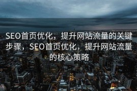 SEO首页优化，提升网站流量的关键步骤，SEO首页优化，提升网站流量的核心策略