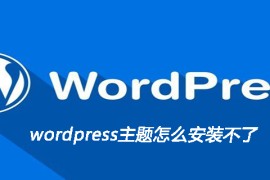 wordpress主题怎么安装不了